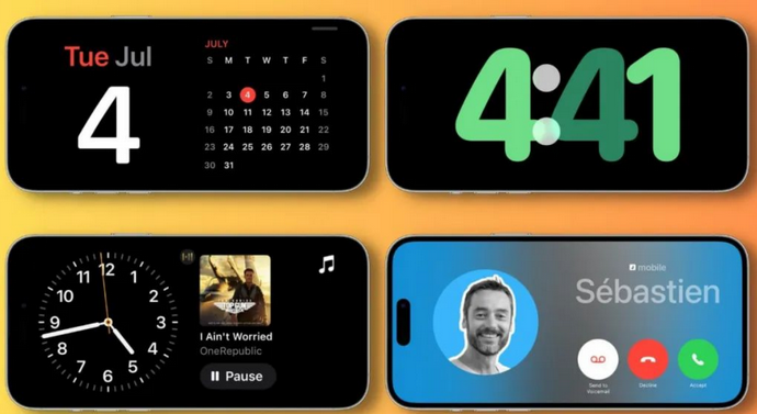 班玛苹果手机维修分享iOS17横屏充电待机显示有什么好处 
