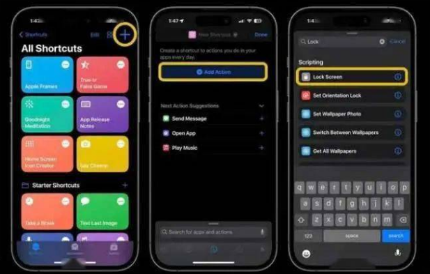 班玛苹果14锁屏维修店分享iPhone14升级iOS16.4后如何创建锁屏快捷方式 