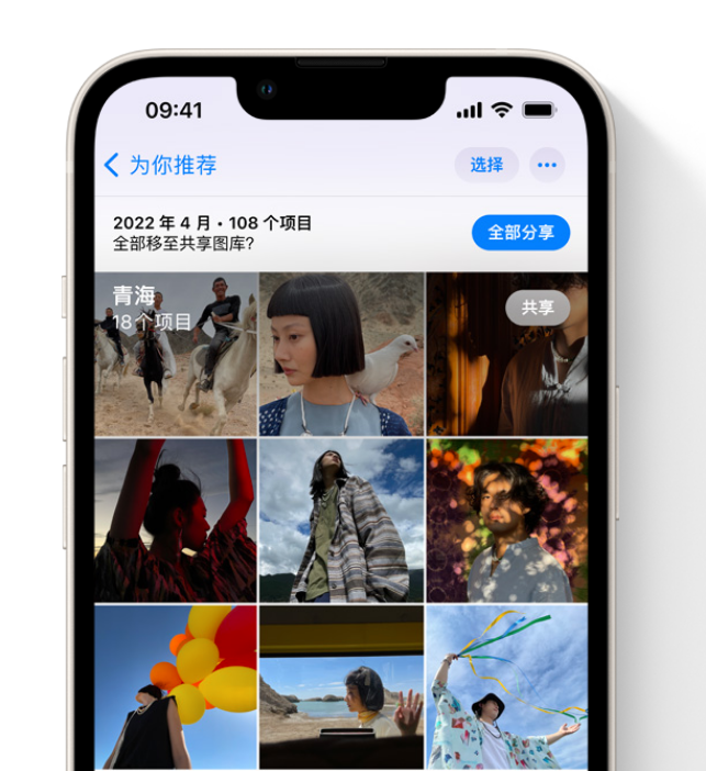 班玛苹果维修网点分享在 iPhone 上使用共享图库 